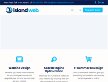 Tablet Screenshot of islandwebsolutions.com